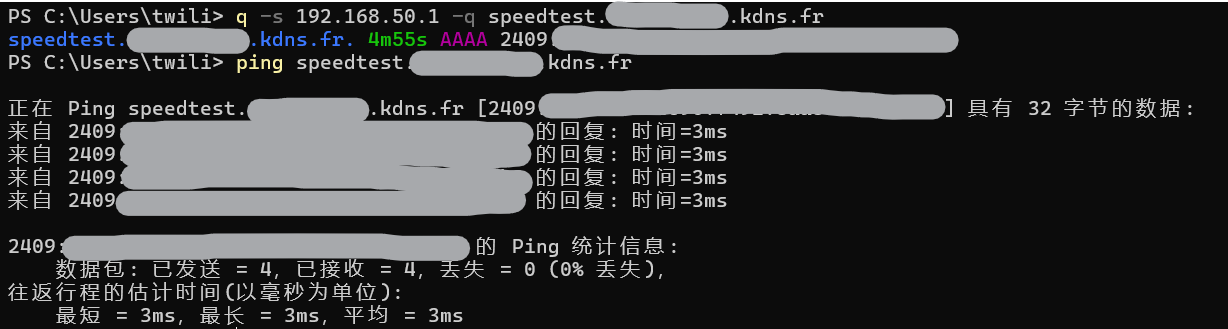 dns解析测试与ping测试